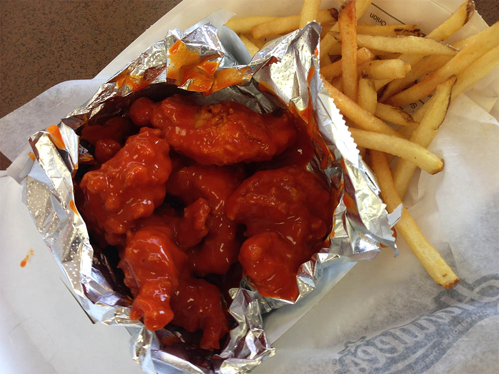 Chicken tenders and fries